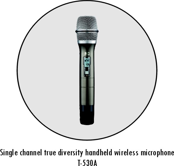Одноканальная радиомикрофонная система ITC T-530A приёмник + ручной микрофон